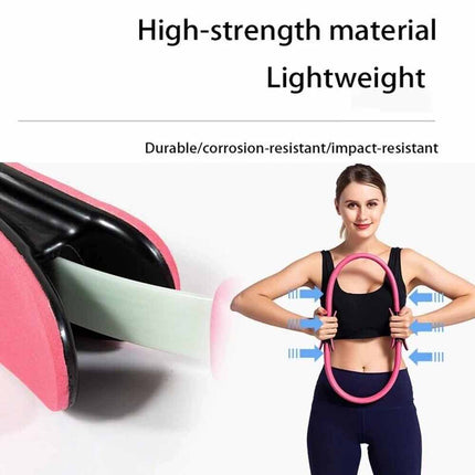 Pilates Ring Resistance Yoga Gym Fitness – Magic Circle with Foam Grip