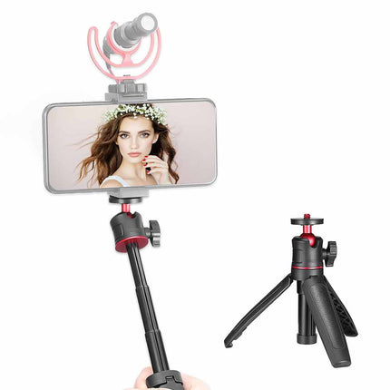 360° Mini Extendable Desktop 1/4 Tripod Photography Selfie Vlog Stand
