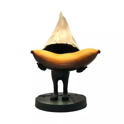 Cute Nomes with Yellow Raincoat Girl Statue Game Toy Model
