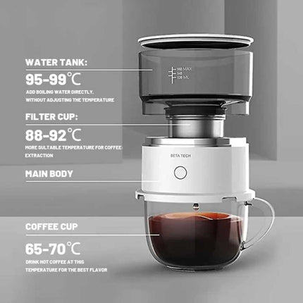 Portable All in One Coffee Maker Espresso Hand Brew Machine Home Office