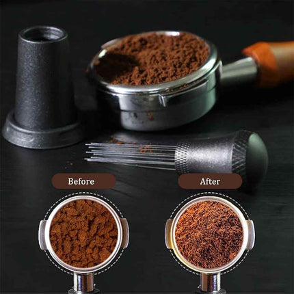 Coffee Tamper & Distributor WDT Tool with Espresso Distribution Needle