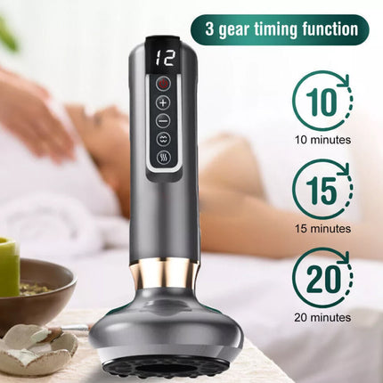 12-Level Electric Cupping Massager, Vacuum Suction Anti-Cellulite Tool