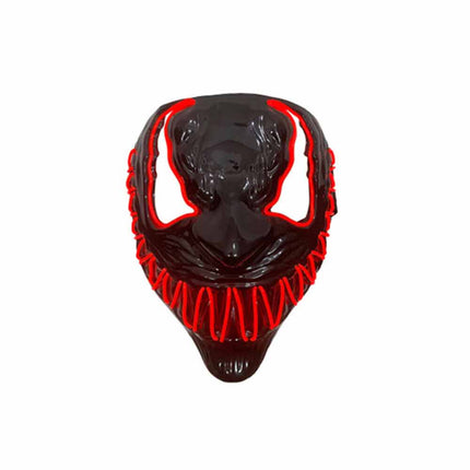 Halloween Venom Mask LED Light Up Neon Mask Scary Costume Cosplay