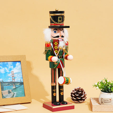 Wooden Nutcracker Figurine Traditional Xmas Festive Home Decor