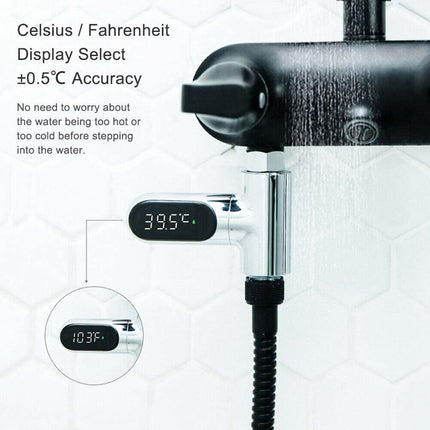 Digital Water Thermometer for Shower, Kitchen & Bath – ℃/℉ Switchable