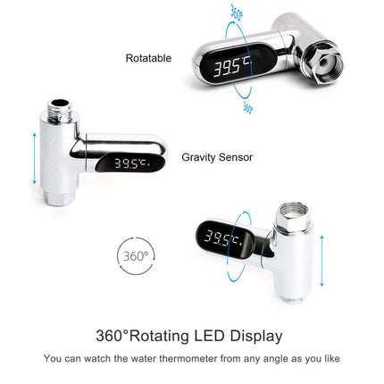 Digital Water Thermometer for Shower, Kitchen & Bath – ℃/℉ Switchable