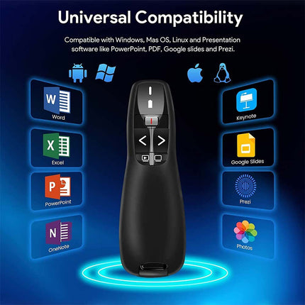 Wireless Presenter Remote, PPT Clicker Presentation Pen Controller