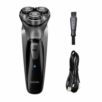 Men's Electric Rotary Shaver 3 Heads, Cordless Wet/Dry USB Rechargeable