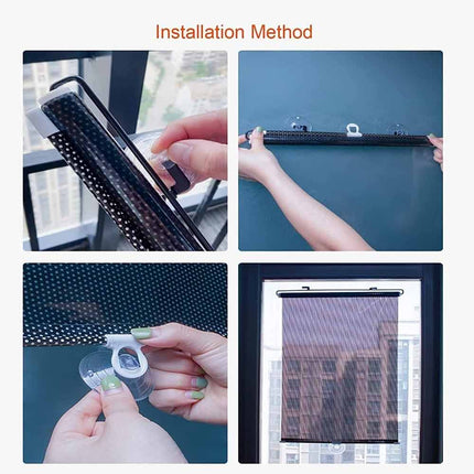Universal Retractable Car Window Sun Shade for Windshield & Visor