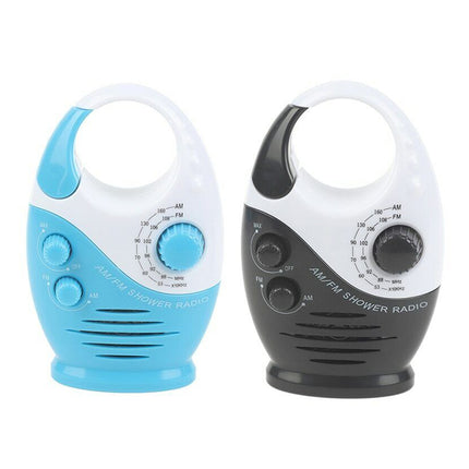 Portable Waterproof AM FM Radio Shower Hanging Bathroom Music Radio