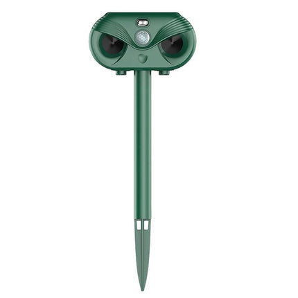 Ultrasonic Pest Repeller Solar Powered Cat Dog Fox Scarer Garden Deterrent