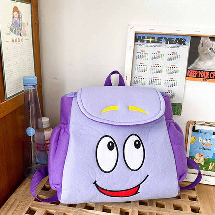 Dora the Explorer Backpack Purple Rescue Bag with Map Gift
