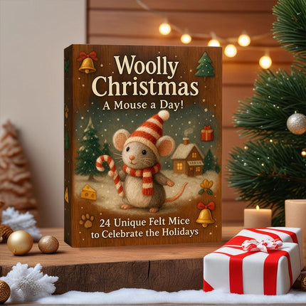 2025 Christmas Mouse Advent Calendar 2D Acrylic Winter Holiday Decor