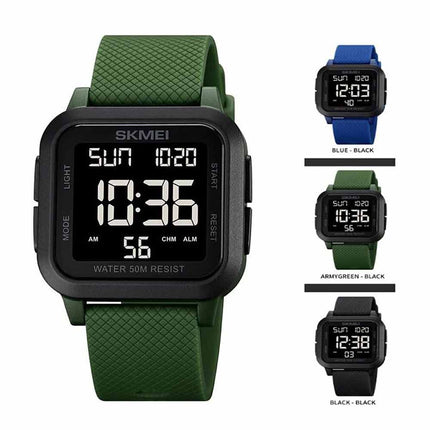 Men's SKMEI-1894 Digital Sports Watch Waterproof Casual Military Style