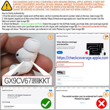 Replacement USB-C Wireless Case for AirPods 3 4 Pro 1st 2nd 3rd Gen