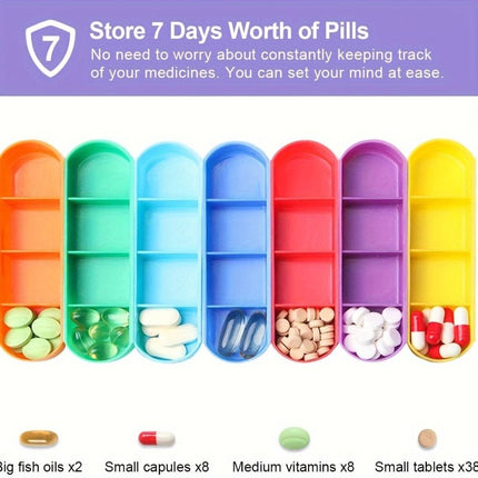 28 Grid 7 Day Weekly Pill Box Tablet Organizer Storage Case