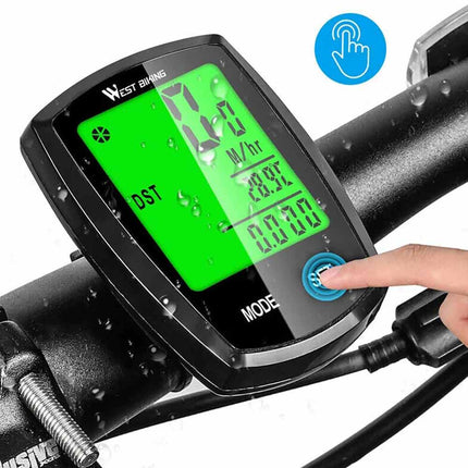 Wireless Cycling Bike Bicycle LCD Speedometer Computer Odometer Waterproof