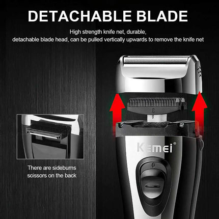 Professional Men's USB Shaver & Trimmer – Rechargeable Beard Clipper