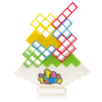 Tetra Tower Game: Stacking Balance Blocks, Educational Toy for Adults