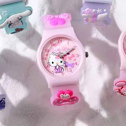 Cute Cartoon Cat Watch for Girls, Kids Little Wristwatch Gift