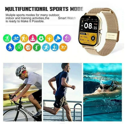Bluetooth Smart Watch Heart Rate Waterproof for Men Women iPhone Android