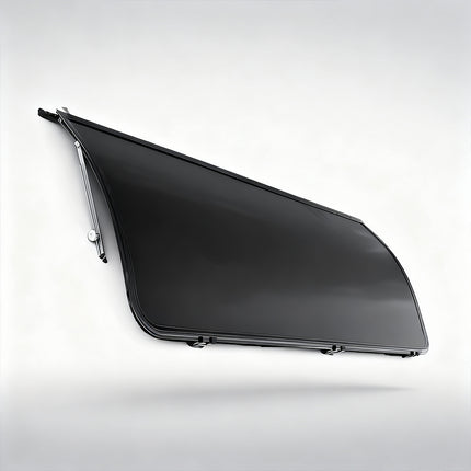 Curved 568x1527mm Aluminium Alloy Awning w/ 75° Opening Protection Shade