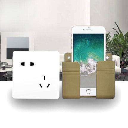 4Pcs Wall Mounted Remote Control & Phone Holder Rack Home Decor