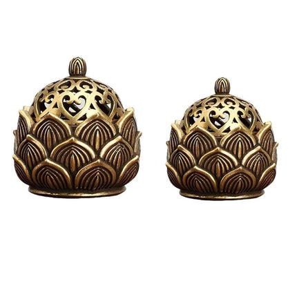 2 Pack Small Lotus Incense Burner for Sticks & Cones, Holder