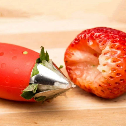 Strawberry Slicer Cutter Corer Huller Fruit Leaf Stem Remover Kitchen Gadget