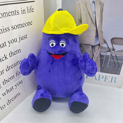 22cm Yellow Hat Plush Doll, Soft Short Plush Toy, Ideal Gift for Kids