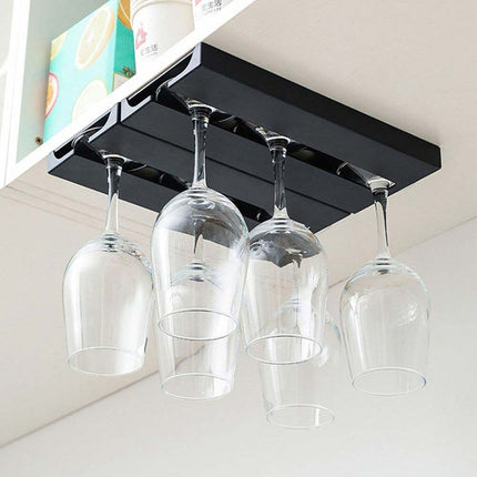 2X Wine Glass Holder Hanging Rack, Multi-function Stemware Storage Hanger