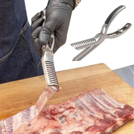 Kitchen Rib Membrane Stripper Tool BBQ Easy Beef Pork Remover