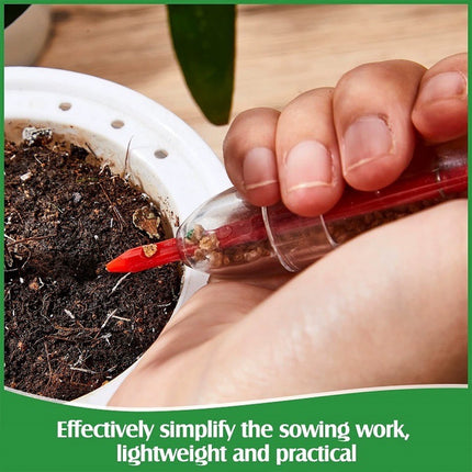 4Pcs Handheld Seed Dispenser Seeder Sower Tool for Garden Plant Pots Sowing