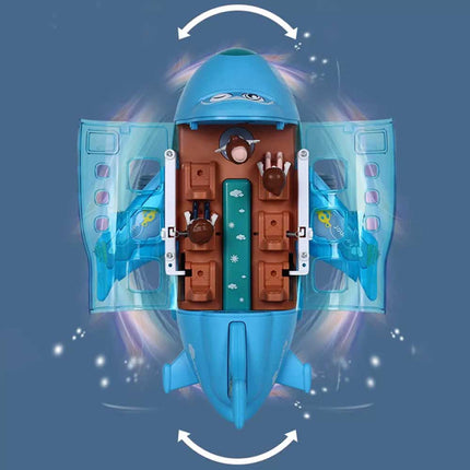 360° Rotating Electric Toy Plane with Sound & Light for Boys Xmas