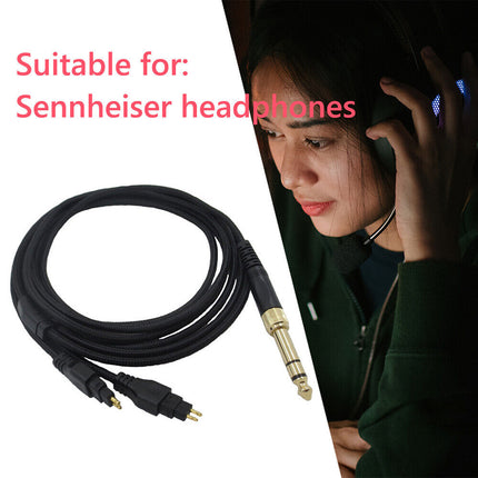 Replacement 2M Headphone Audio Cable for Sennheiser HD580 HD600 HD650