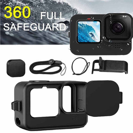 Protective Silicone Case Kit for GoPro Hero 11/10/9 Black Accessories