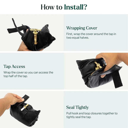 Waterproof Outdoor Tap Cover Frost Protector Insulated Winter Jacket