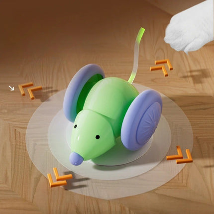 Electric Mouse Car Automatic Interactive Cat Toy Teaser Kitten
