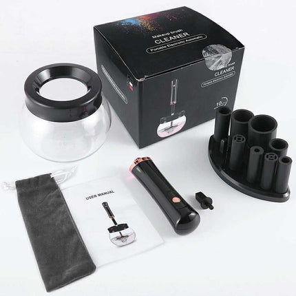 Electric Makeup Brush Cleaner Dryer Set, Cosmetic Auto Clean Quick Dry