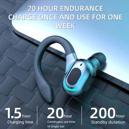 Wireless Bluetooth Headset Hands-Free Earpiece for iPhone Samsung