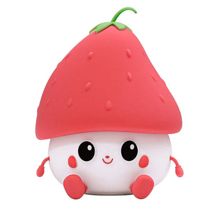 7 Colours Strawberry Lumi Buddy Nightlight, Wireless Bedroom Light 11cm Gift