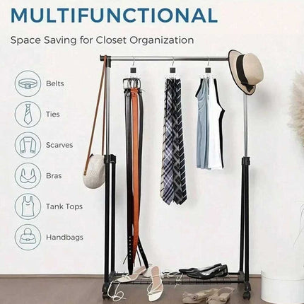 2pcs Hanger Belt Organizer Rack Space Saving Closet Hooks for Home New