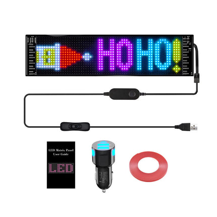 Car RGB LED Scrolling Display Sign, APP Programmable Message Board
