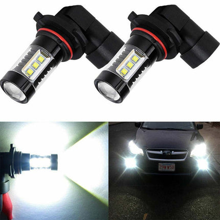 2PCS 9006 HB4 LED Bulbs 6500K White for Car Fog Light Headlight