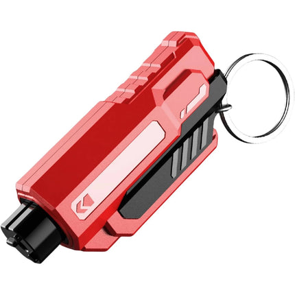3PCS 2-in-1 Car Window Breaker & Seatbelt Cutter Keychain Glass Hammer