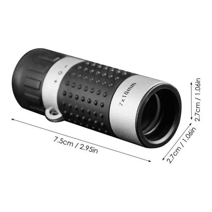7x18 Golf Monocular Rangefinder, Pocket Scope Distance Finder
