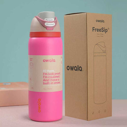 1X Random Owala FreeSip Water Bottle Stainless Steel Insulated Portable Sports