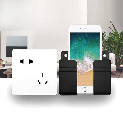 4Pcs Wall Mounted Remote Control & Phone Holder Rack Home Decor