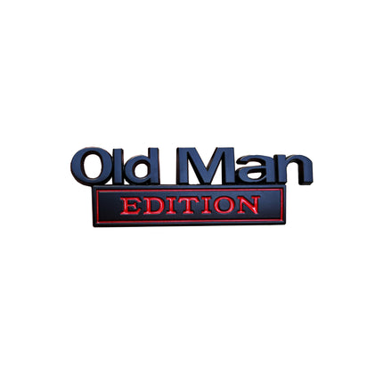 2pcs Old Man Edition 3D Emblem Sticker Badge Fender Decals for Car Truck