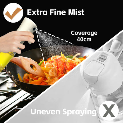 2 Pack 200ml Refillable Oil/Water Spray Bottles for Kitchen Cooking